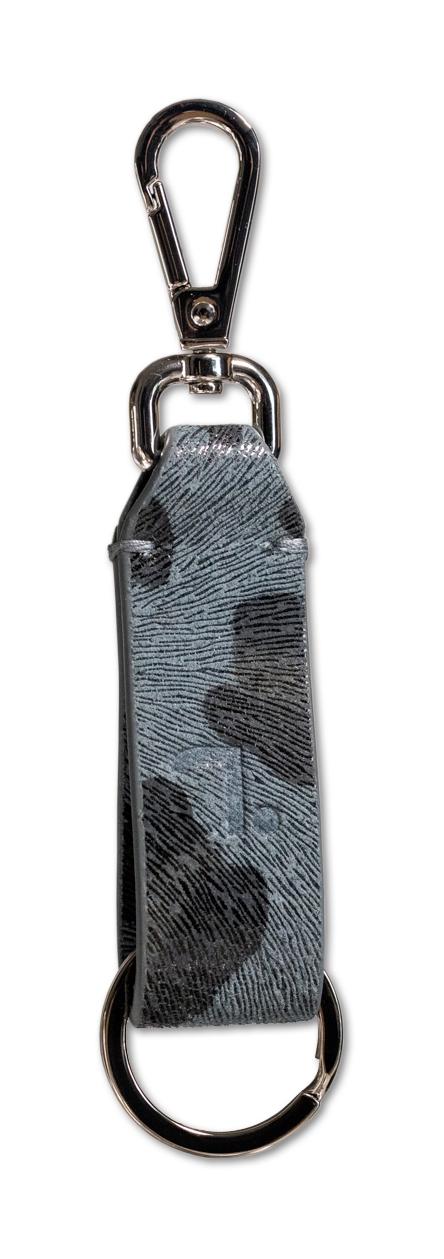 Leopard-00-009, Δερμάτινο Μπρελόκ Seven Dots, Μπλε