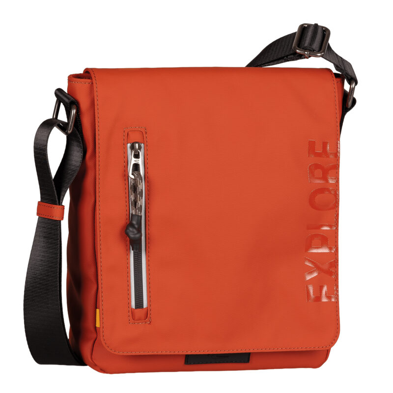 401-605-45 (012859), Τσάντα Ώμου με καπάκι Camel Active Explore -M-, Κεραμιδί