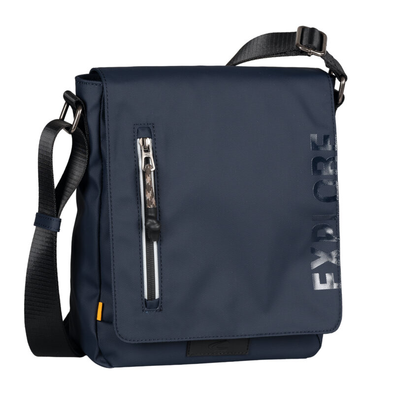 401-605-53 (012857), Τσάντα Ώμου με καπάκι Camel Active Explore -M-, Σκούρο Μπλε
